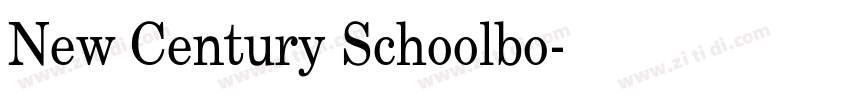 New Century Schoolbo字体转换